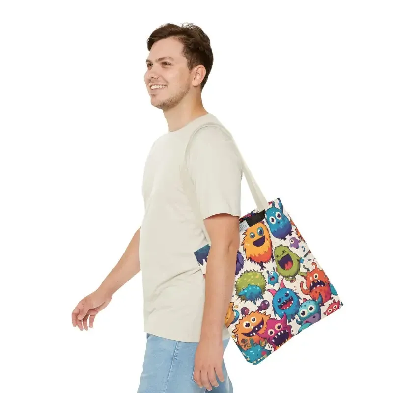 Colorful Cute Monsters Tote Bag for Trendy Fashion