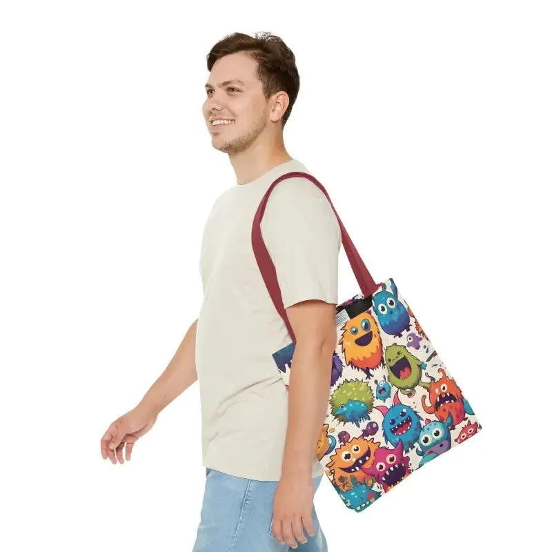 Colorful Cute Monsters Tote Bag for Trendy Fashion