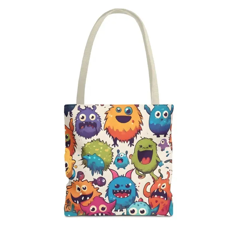 Colorful Cute Monsters Tote Bag for Trendy Fashion