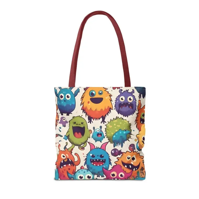 Colorful Cute Monsters Tote Bag for Trendy Fashion