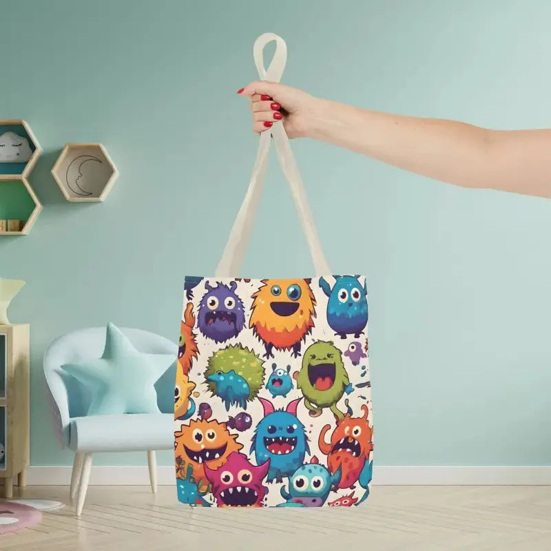 Colorful Cute Monsters Tote Bag for Trendy Fashion