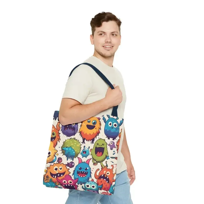 Colorful Cute Monsters Tote Bag for Trendy Fashion