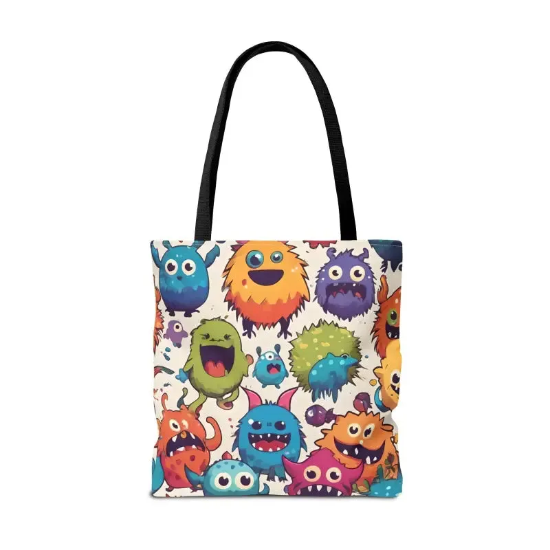 Colorful Cute Monsters Tote Bag for Trendy Fashion