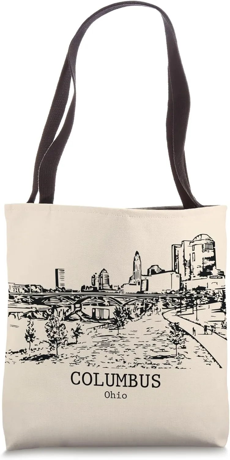 Columbus Ohio Vintage Retro Travel Souvenir Tote Bag