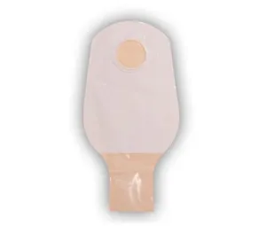 ConvaTec 401503 Natura 12" Two-Piece Drainable Pouch with 2-Sided Comfort Panel, Tail Clip, Opaque, 2-1/4" Flange, Pack of 10