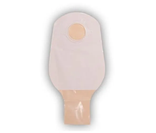 ConvaTec 401503 Natura 12" Two-Piece Drainable Pouch with 2-Sided Comfort Panel, Tail Clip, Opaque, 2-1/4" Flange, Pack of 10