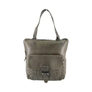 Cord Leather Backpack