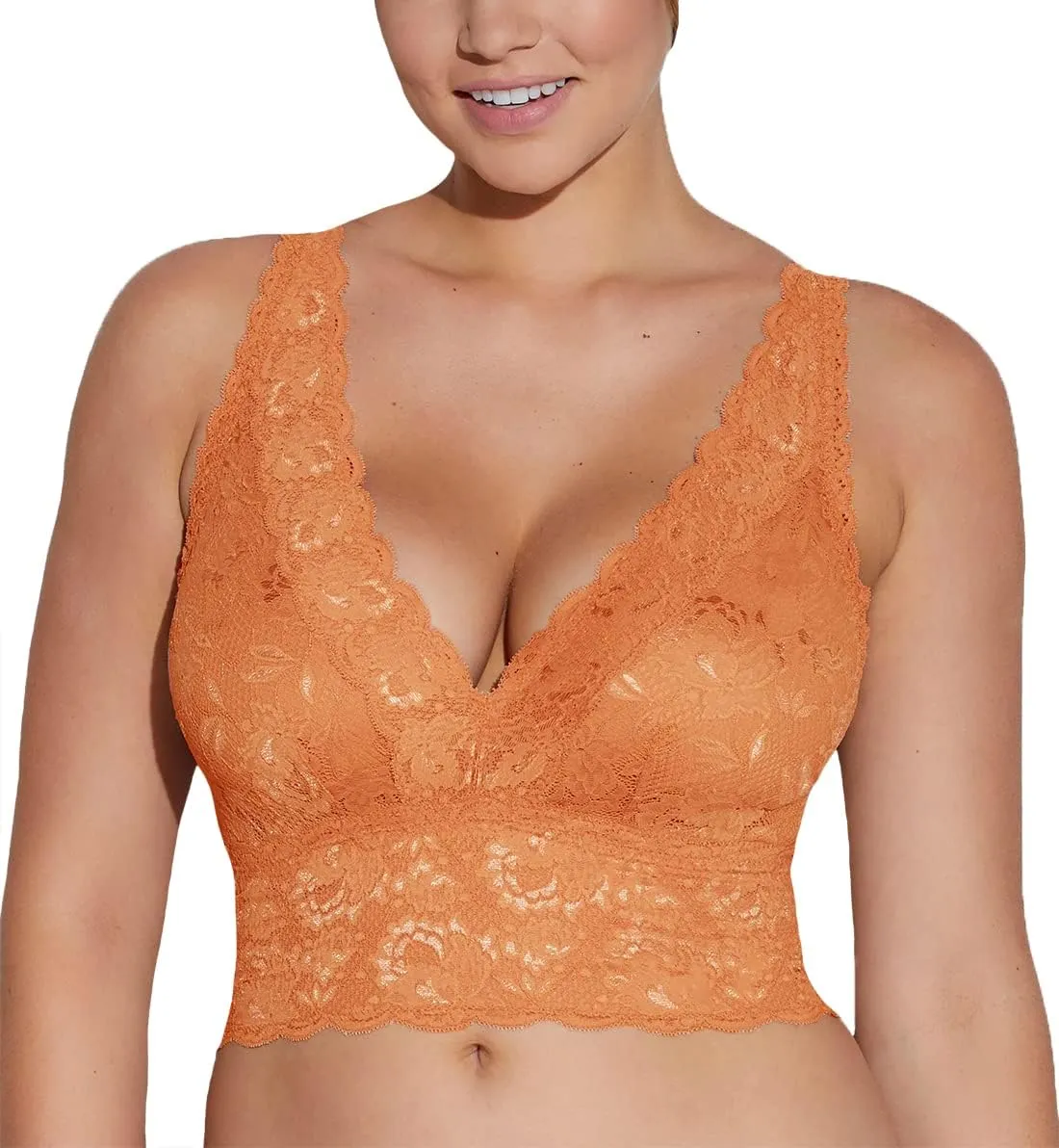 Cosabella Womens Say Never Plungie Longline Curvy Bralette