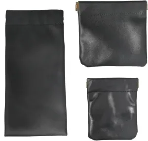 Creality 6pcs Leather Jewelry Storage Bag Travel Bag Makeup Cosmetic Pouch Wedding Party Gift Bags