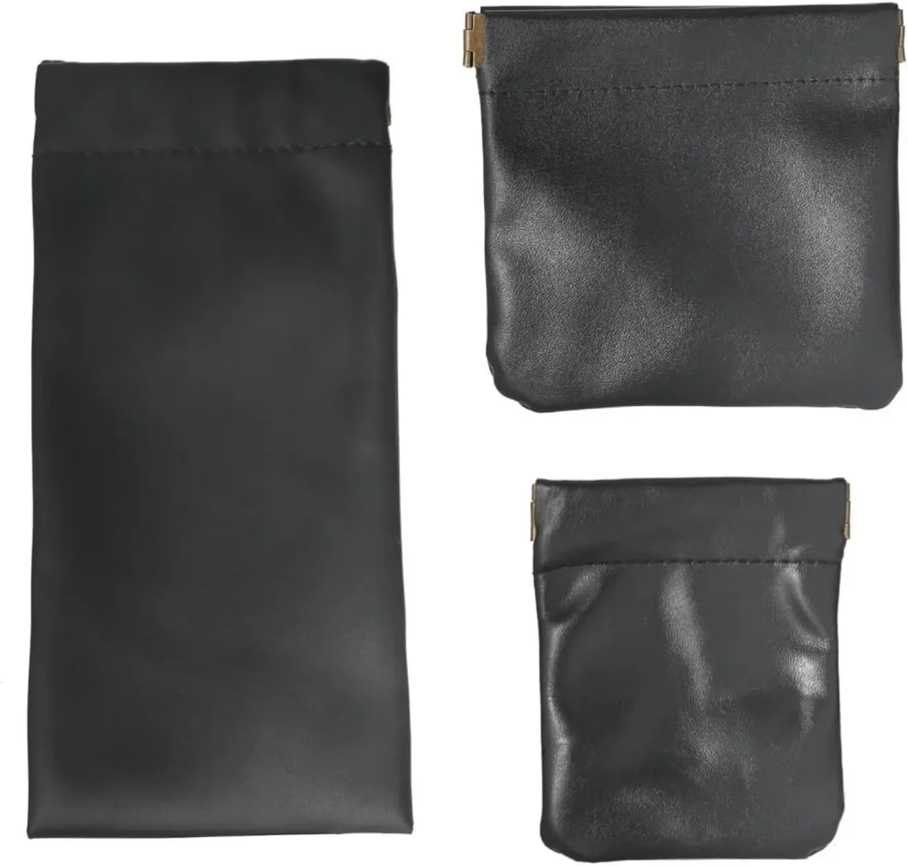 Creality 6pcs Leather Jewelry Storage Bag Travel Bag Makeup Cosmetic Pouch Wedding Party Gift Bags