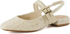 CUSHIONAIRE Women's Password Round Toe Mary Jane Dress Shoe  Memory Foam, Wide Widths Available
