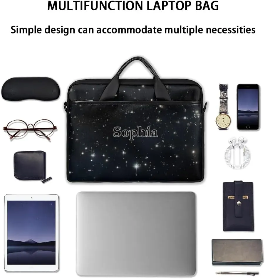 Custom-Laptop-Bag for-Adults Personalized Laptop-Shoulder-Bag with-Name Computer-Bag Meteor Work-Bag