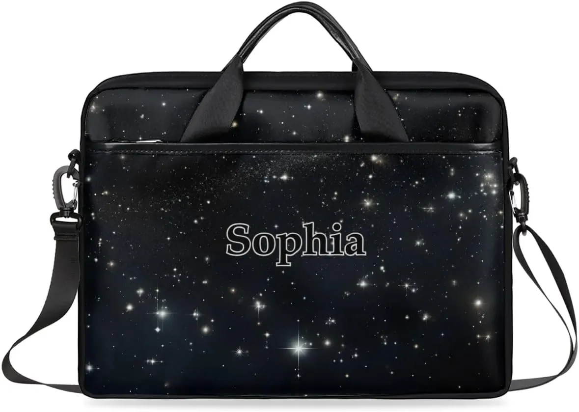 Custom-Laptop-Bag for-Adults Personalized Laptop-Shoulder-Bag with-Name Computer-Bag Meteor Work-Bag