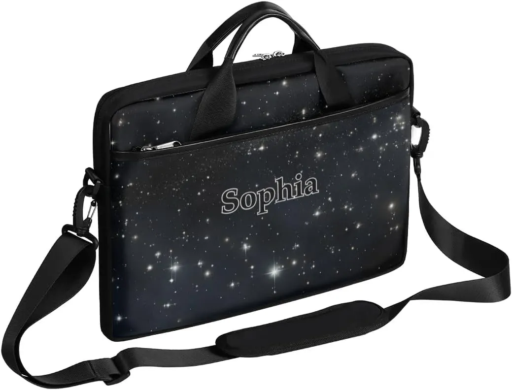 Custom-Laptop-Bag for-Adults Personalized Laptop-Shoulder-Bag with-Name Computer-Bag Meteor Work-Bag