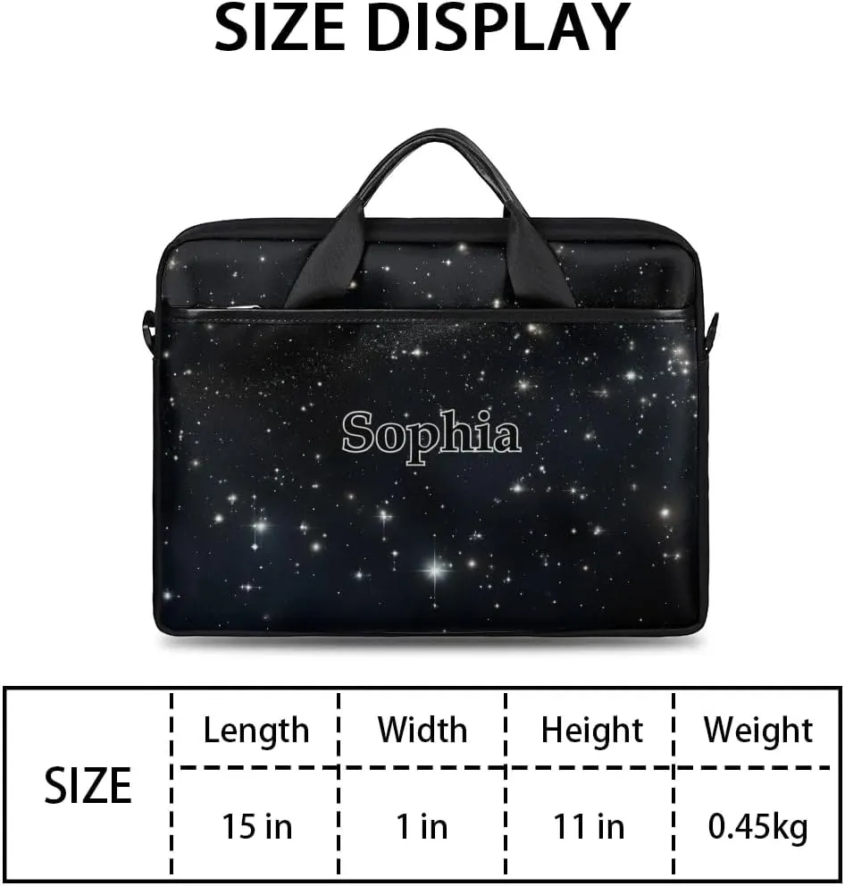 Custom-Laptop-Bag for-Adults Personalized Laptop-Shoulder-Bag with-Name Computer-Bag Meteor Work-Bag