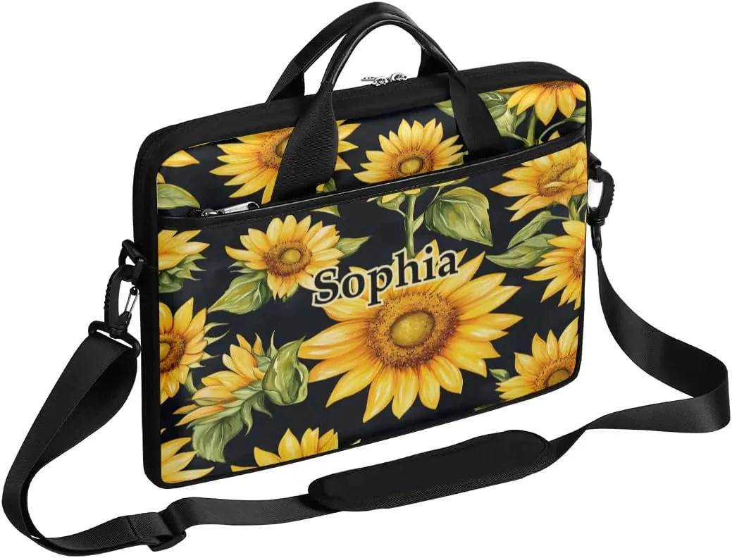 Custom-Laptop-Bag for-Adults Personalized Laptop-Shoulder-Bag with Name Computer-Bag Unicorn Work Bag