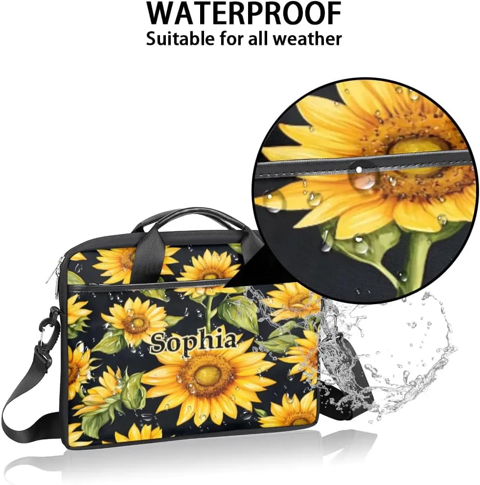 Custom-Laptop-Bag for-Adults Personalized Laptop-Shoulder-Bag with Name Computer-Bag Unicorn Work Bag