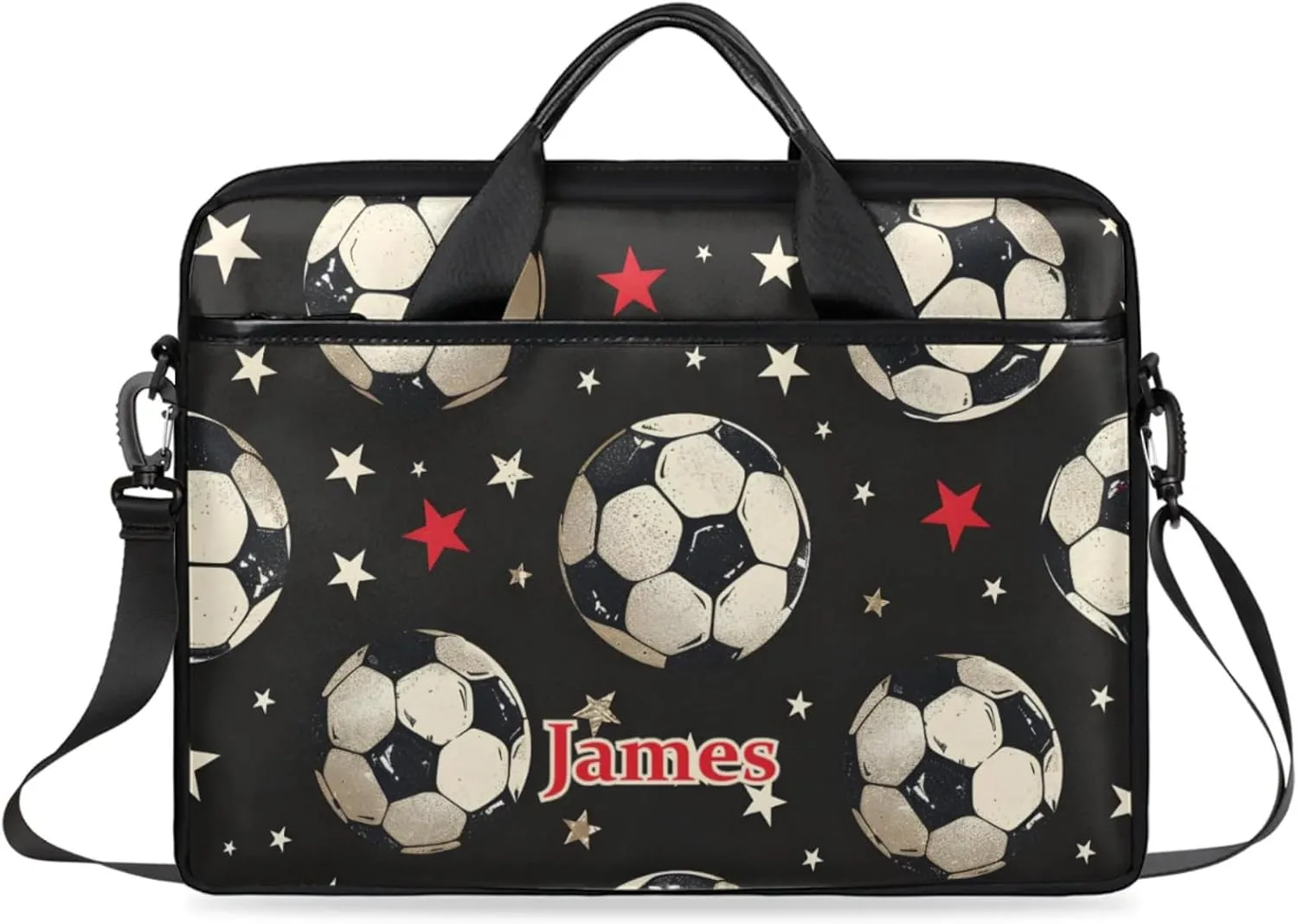 Custom-Laptop-Bag for-Adults Women Men Personalized with-Name Computer-Bag Colorful Basketball
