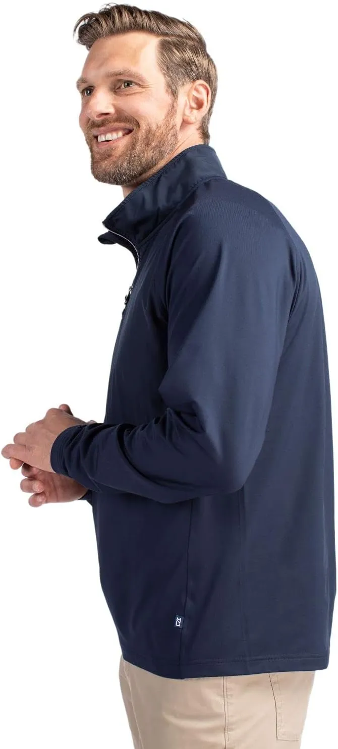 Cutter & Buck Adapt Eco Knit Hybrid Recycled Mens Quarter Zip