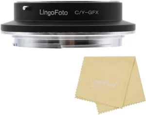 C/Y-GFX Lens Adapter Ring for Contax/for Yashica C/Y CY Mount Lens and for Fuji G Mount Camera GFX50S GFX50R Metal Lens Adapter Ring Manual Focus Adapter Ringocus Adapter Ring