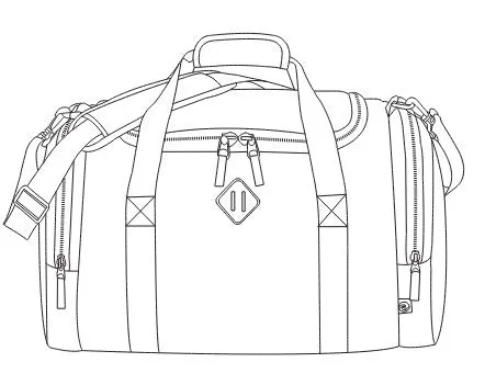 Darani Duffel Bag in Repreve® Recycled Material 34L