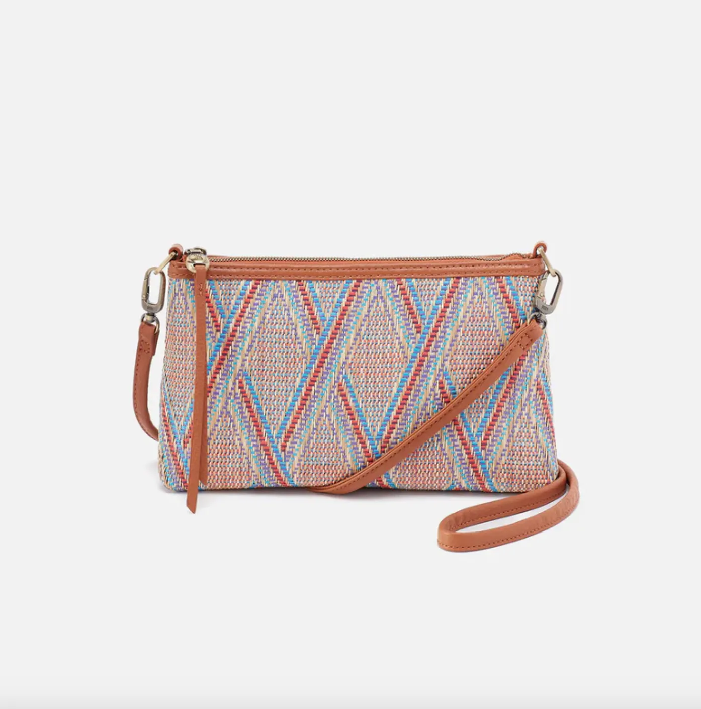 Darcy Crossbody | Multi Weave with Leather Trim