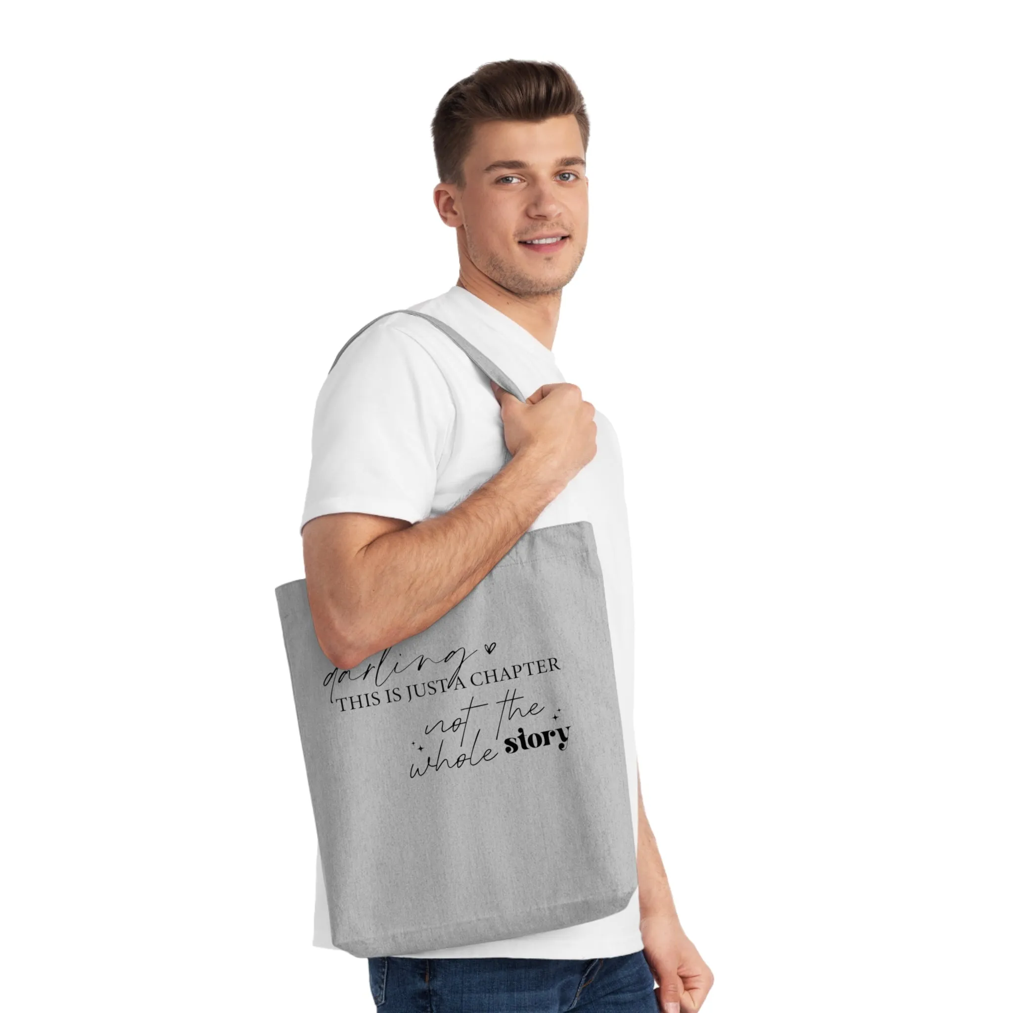 Darling This is Just a Chapter, Organic Tote, Printed