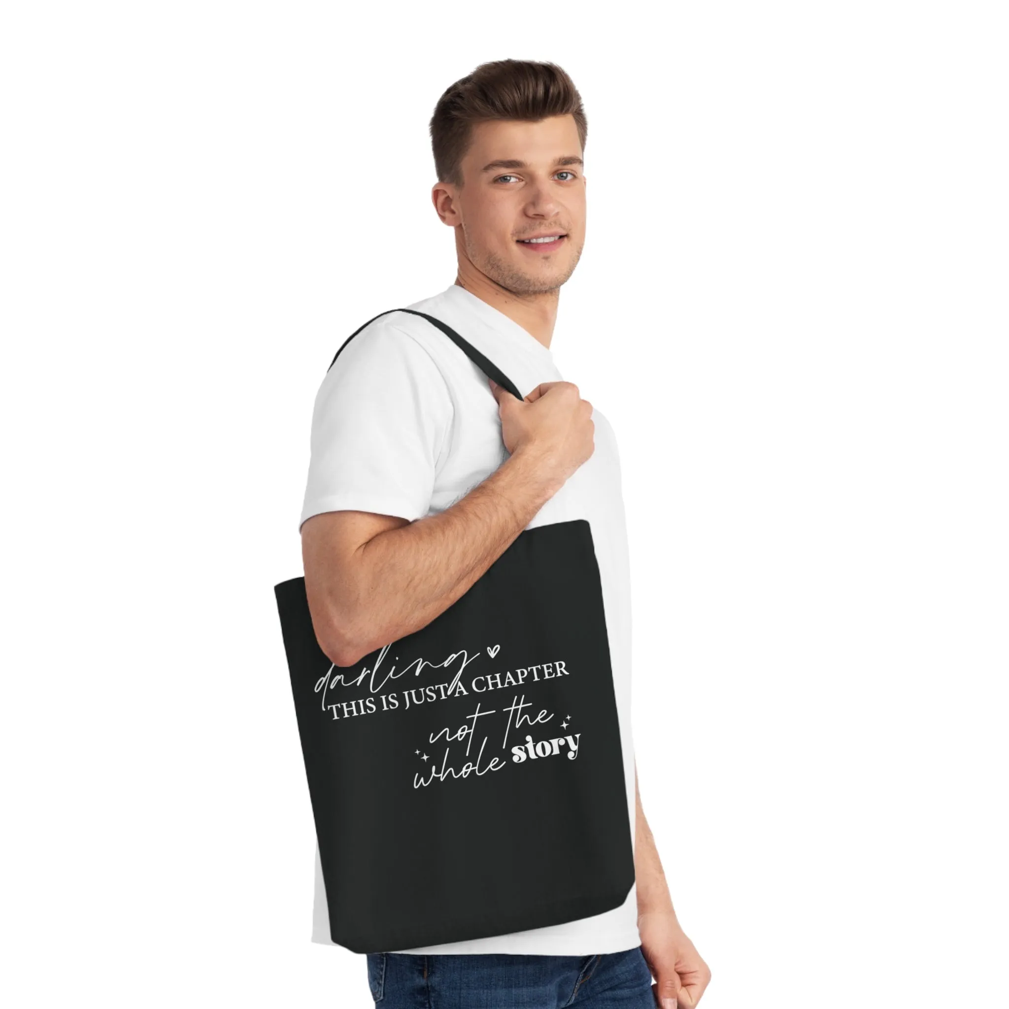 Darling This is Just a Chapter, Organic Tote, Printed