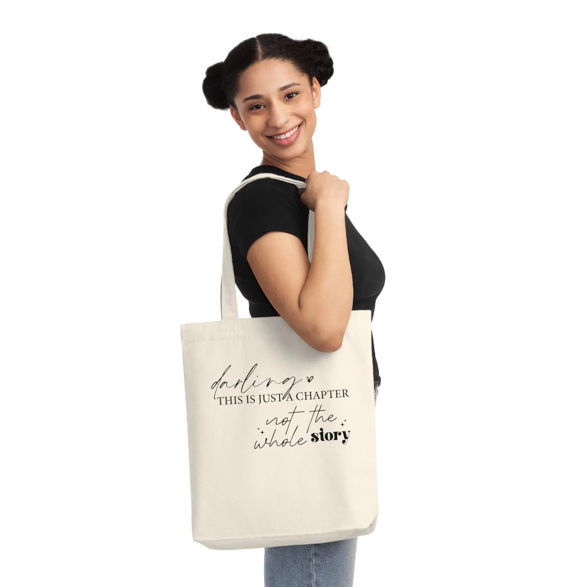 Darling This is Just a Chapter, Organic Tote, Printed