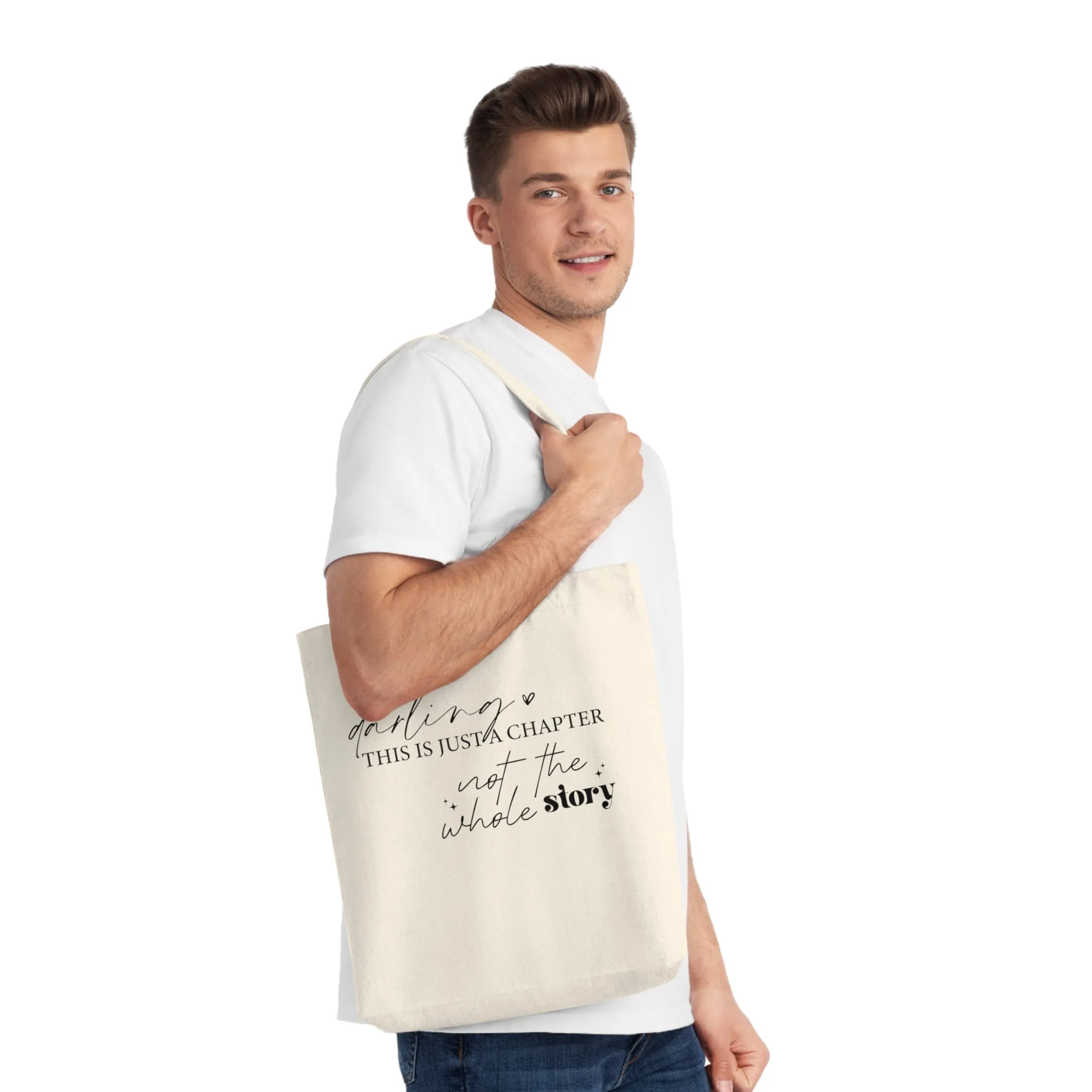 Darling This is Just a Chapter, Organic Tote, Printed