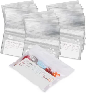 Deke Home - 500 Pack Clear Resealable Pill Bags (4x2.75 in), Travel Medicine Pouches with Write-On Label, BPA-Free Disposable Pill Organizer for Medications, Vitamins & Supplements