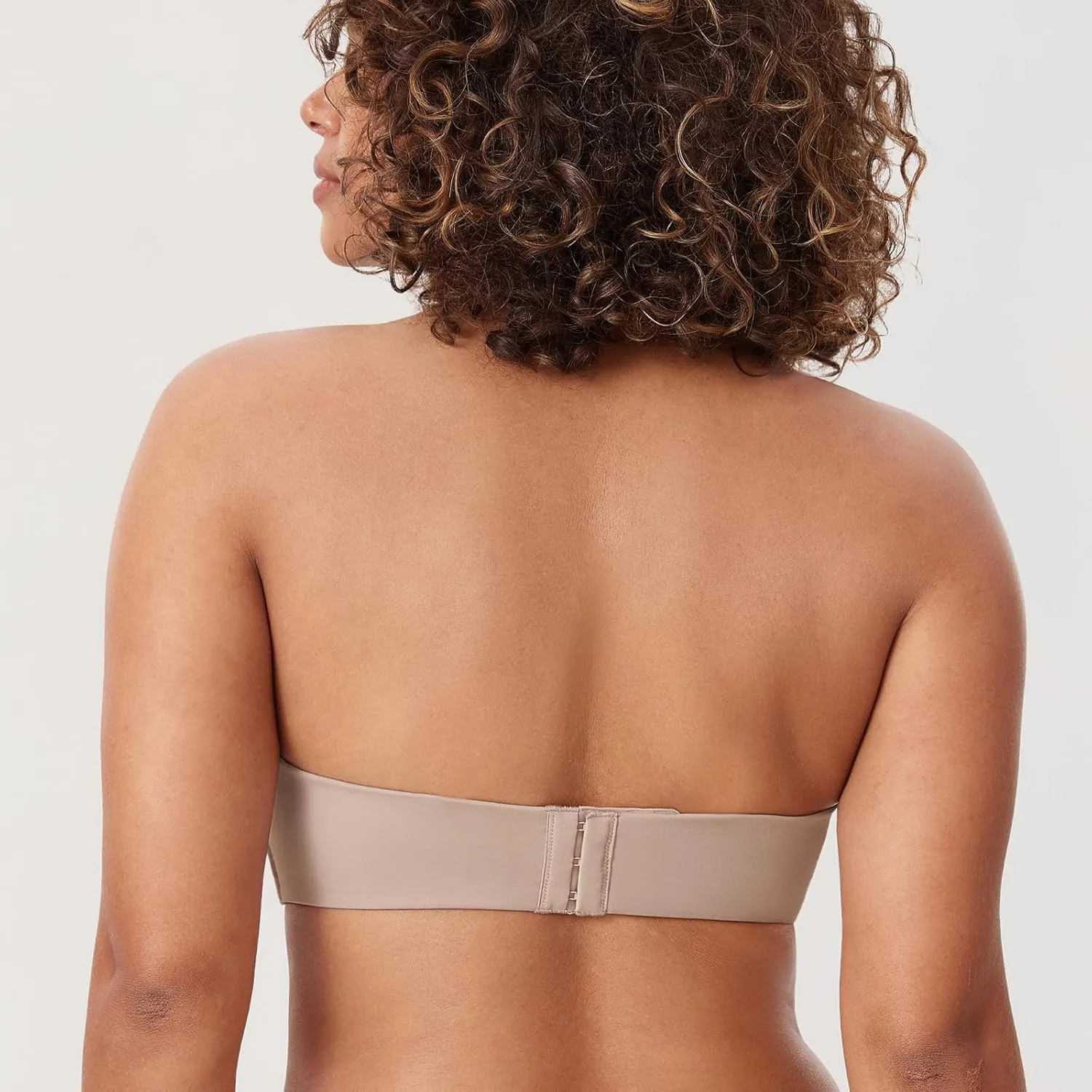 DELIMIRA Women's Strapless Bra Minimizer Seamless Underwire Unlined Bandeau for Big Bust