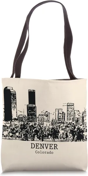 Denver Colorado Vintage Retro Travel Souvenir Tote Bag