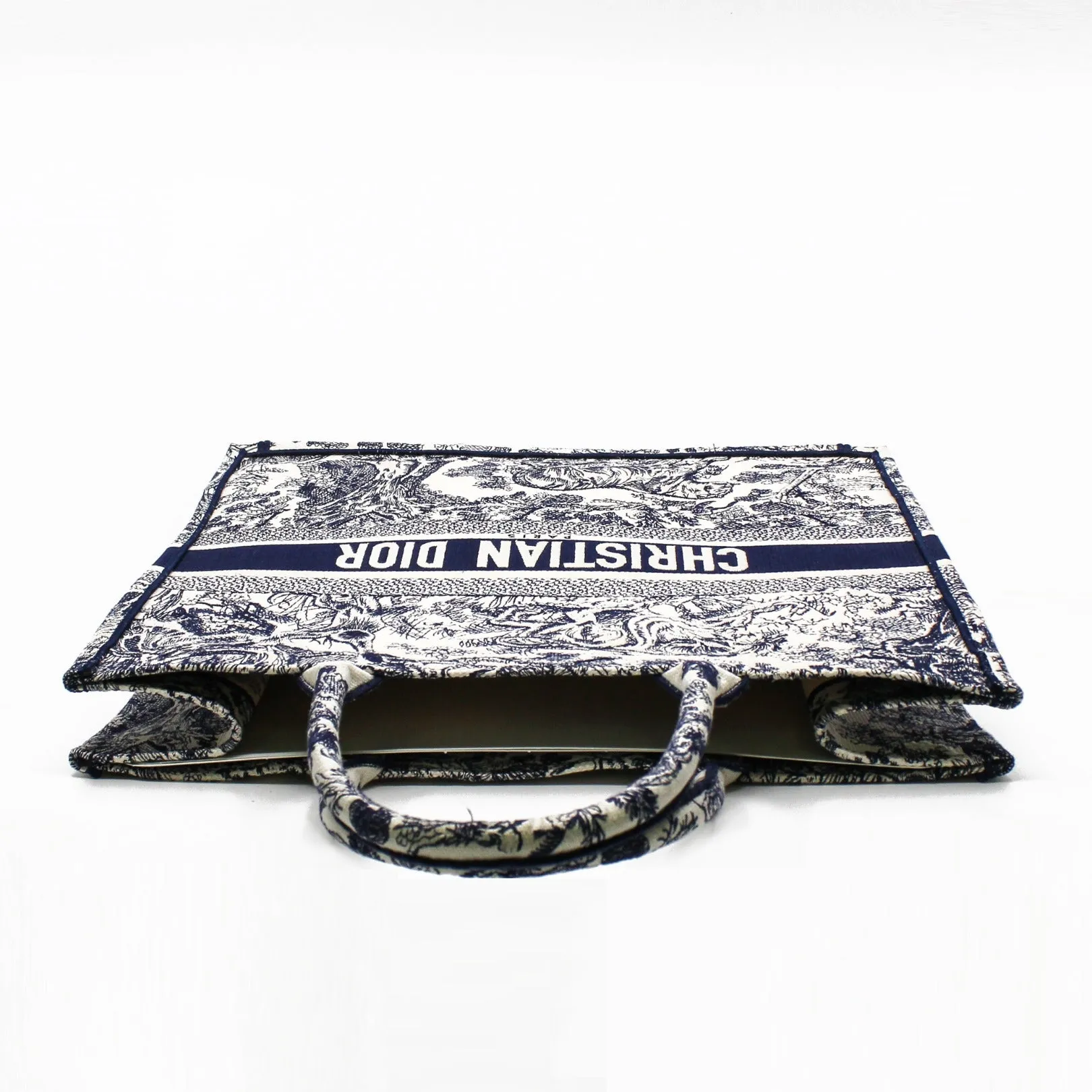 Dior Toile De Jouy Book Tote Large Blue Embroidery rrp5000