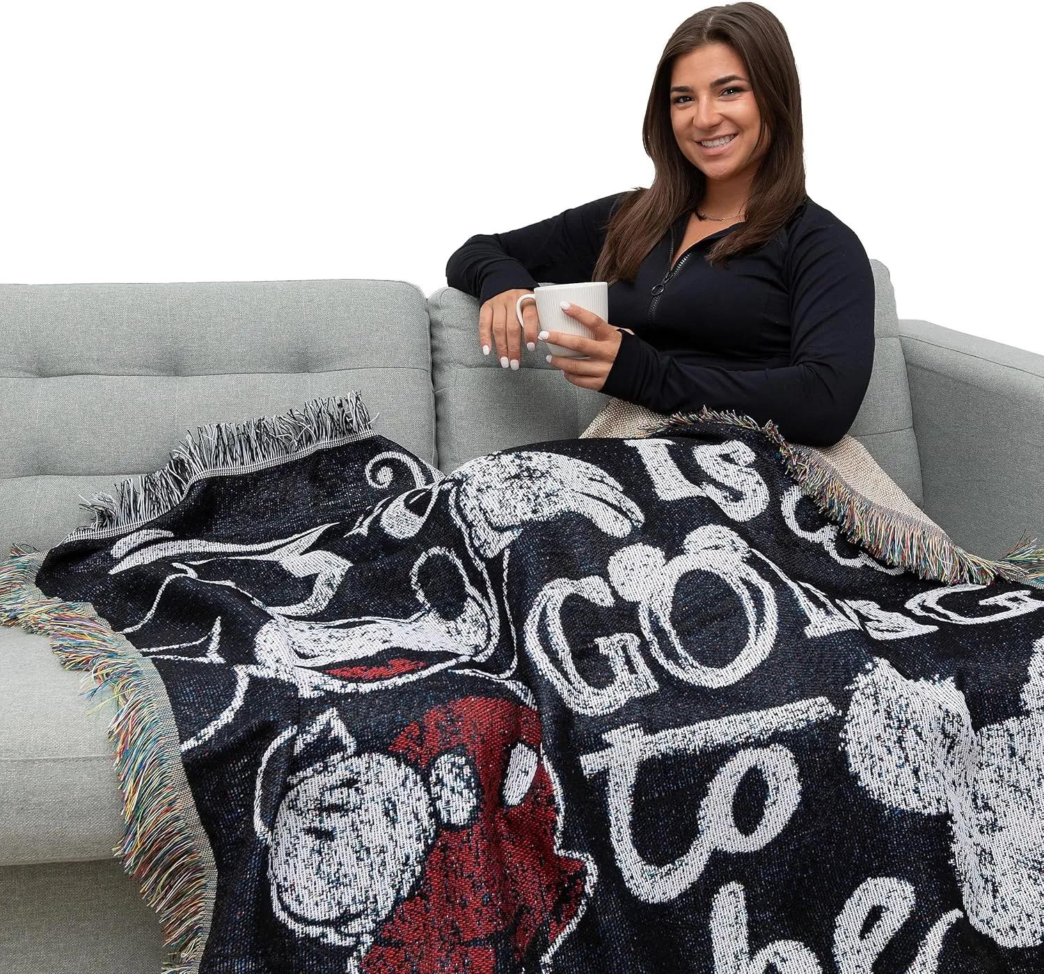 Disney's Mickey Mouse, "Amazing Day" Woven Tapestry Throw Blanket, 48" x 60", Multi Color