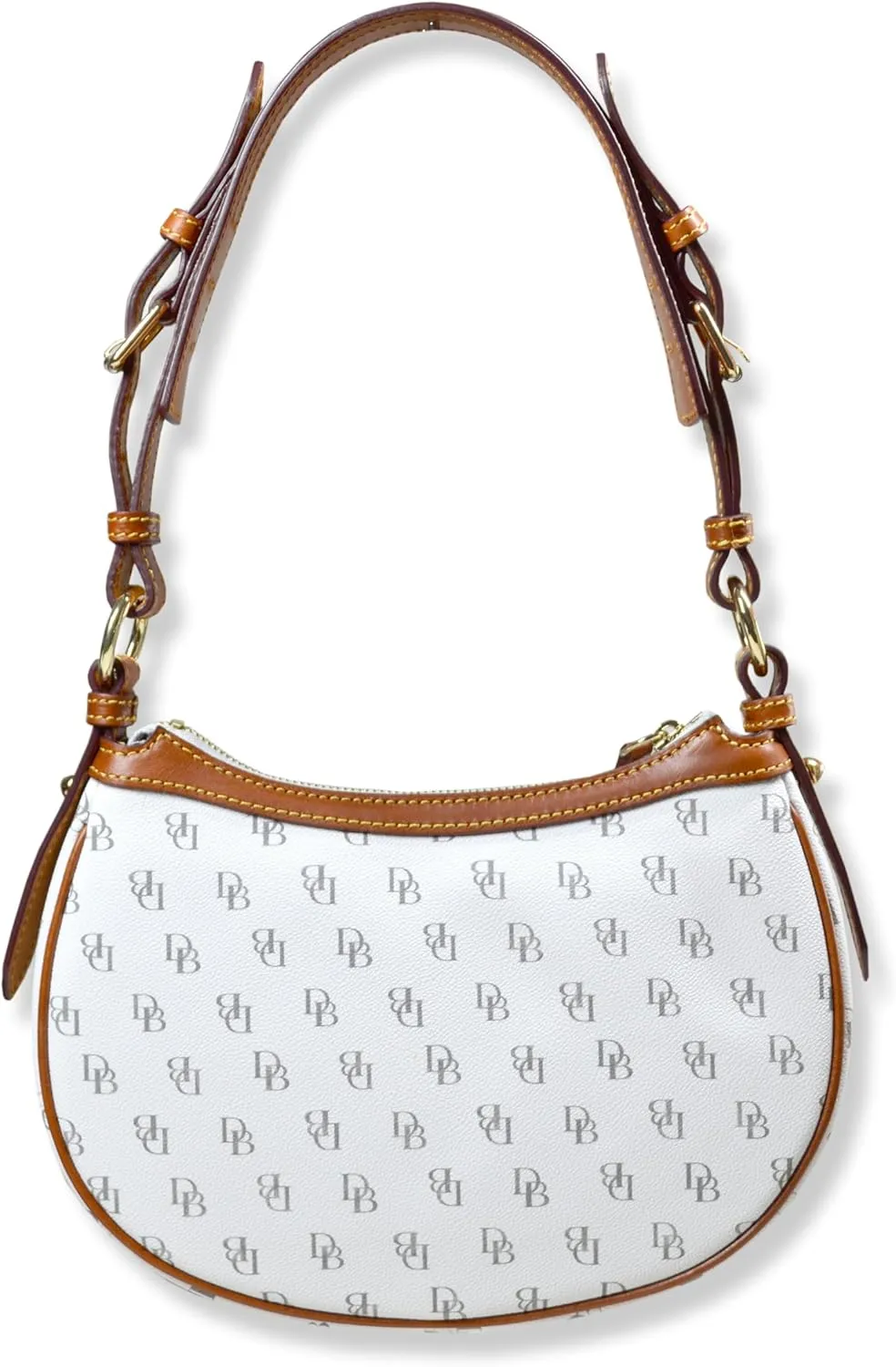 Dooney & Bourke Women's Classic Jacquard Print Round Crescent Hobo Bag Purse,