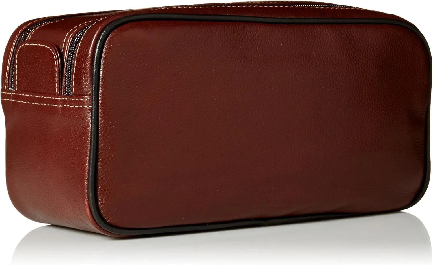 Dopp Men's Country Saddle Soft Sided Multi-Zip Travel Kit-Leather, Brown, One Size