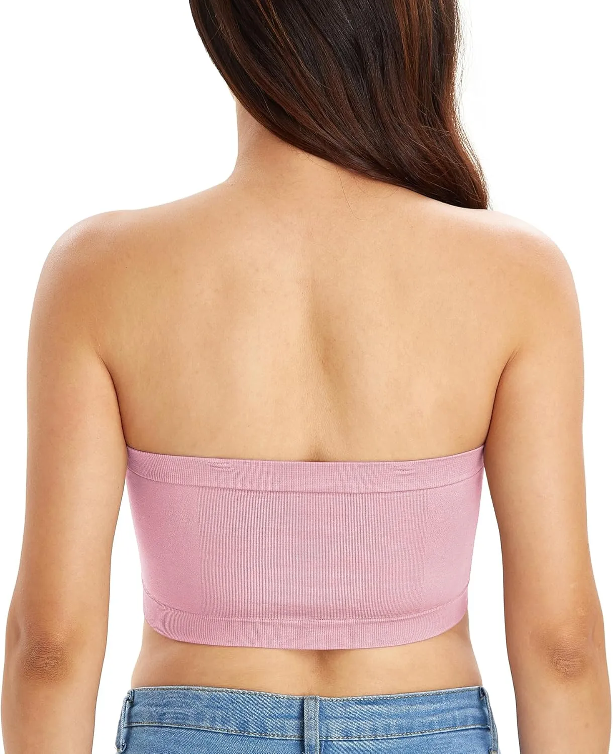 DotVol Women's Underwire Bralette Non Padded Bandeau Tube Top Multiway Bra