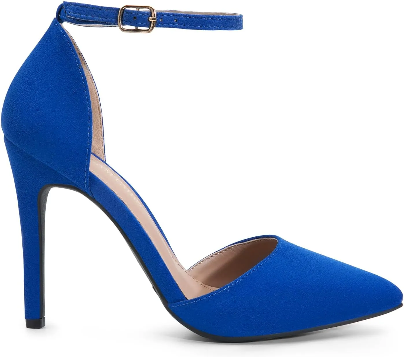 DREAM PAIRS Women's Oppointed-Lacey Pointed Toe Ankle Strap High Heel Stiletto Pumps Wedding Dress Shoes