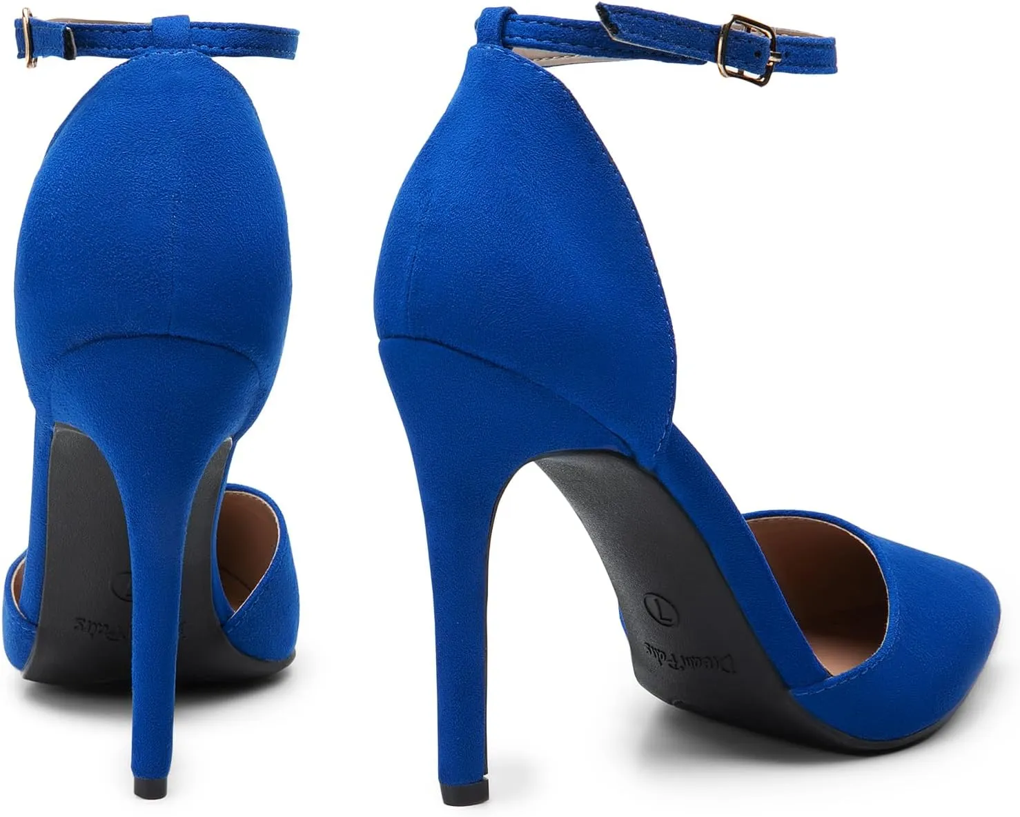 DREAM PAIRS Women's Oppointed-Lacey Pointed Toe Ankle Strap High Heel Stiletto Pumps Wedding Dress Shoes