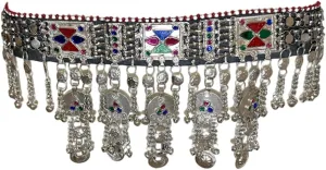 Duel On Jewel Afghan Kuchi Tribal Womens Coins Waist Hip Belt Halime Ertuğrul Kayi Turkman - Belly Dancing Navratri