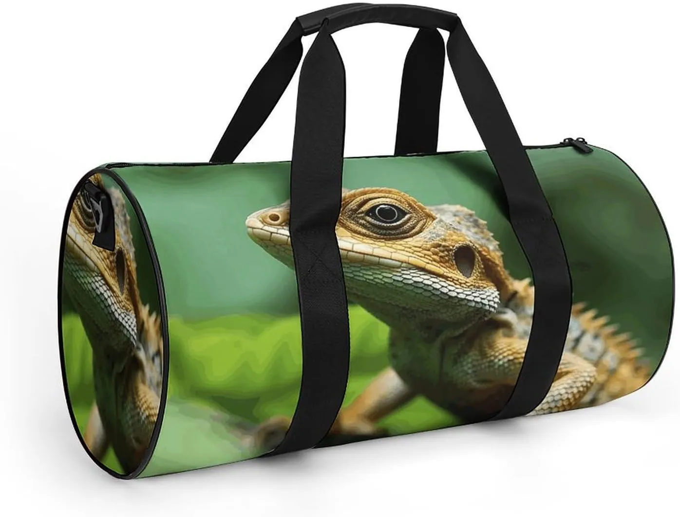 Duffel Bag for Men Women Gym Bag Animal Lizard Travel Duffel Bag Waterproof Overnight Bag for Sports Workout
