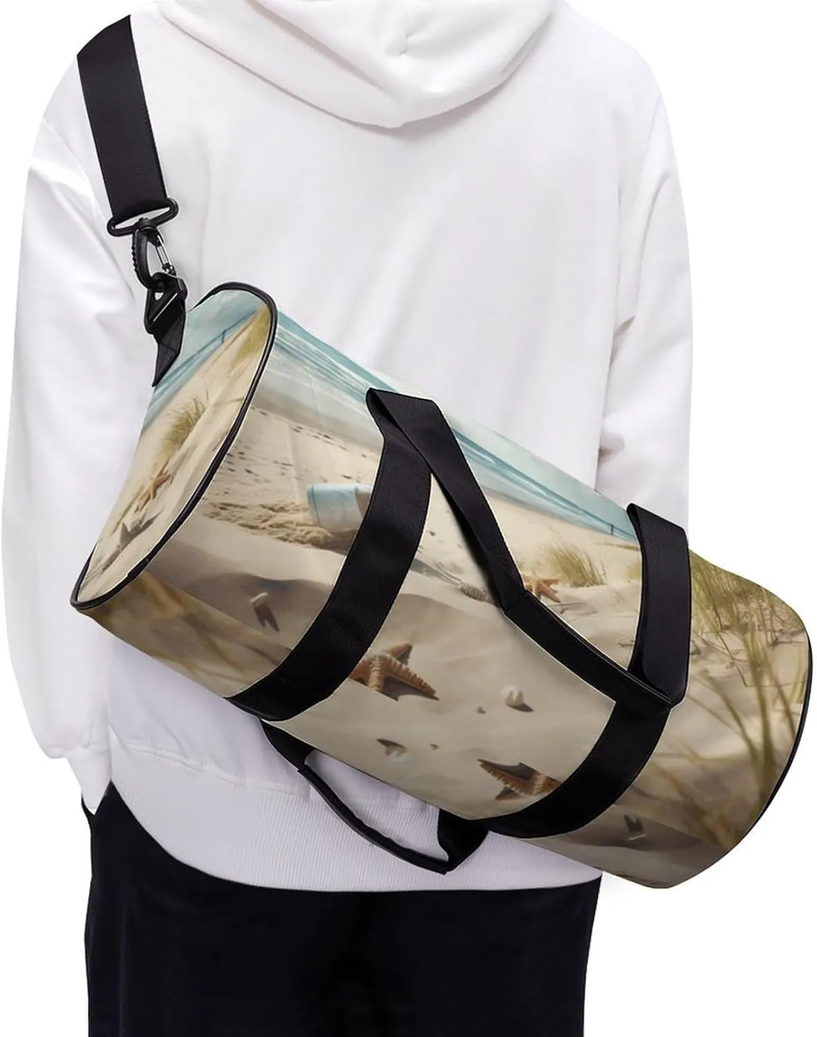 Duffel Bag for Men Women Gym Bag Beach Seaside Travel Duffel Bag Waterproof Overnight Bag for Sports Workout