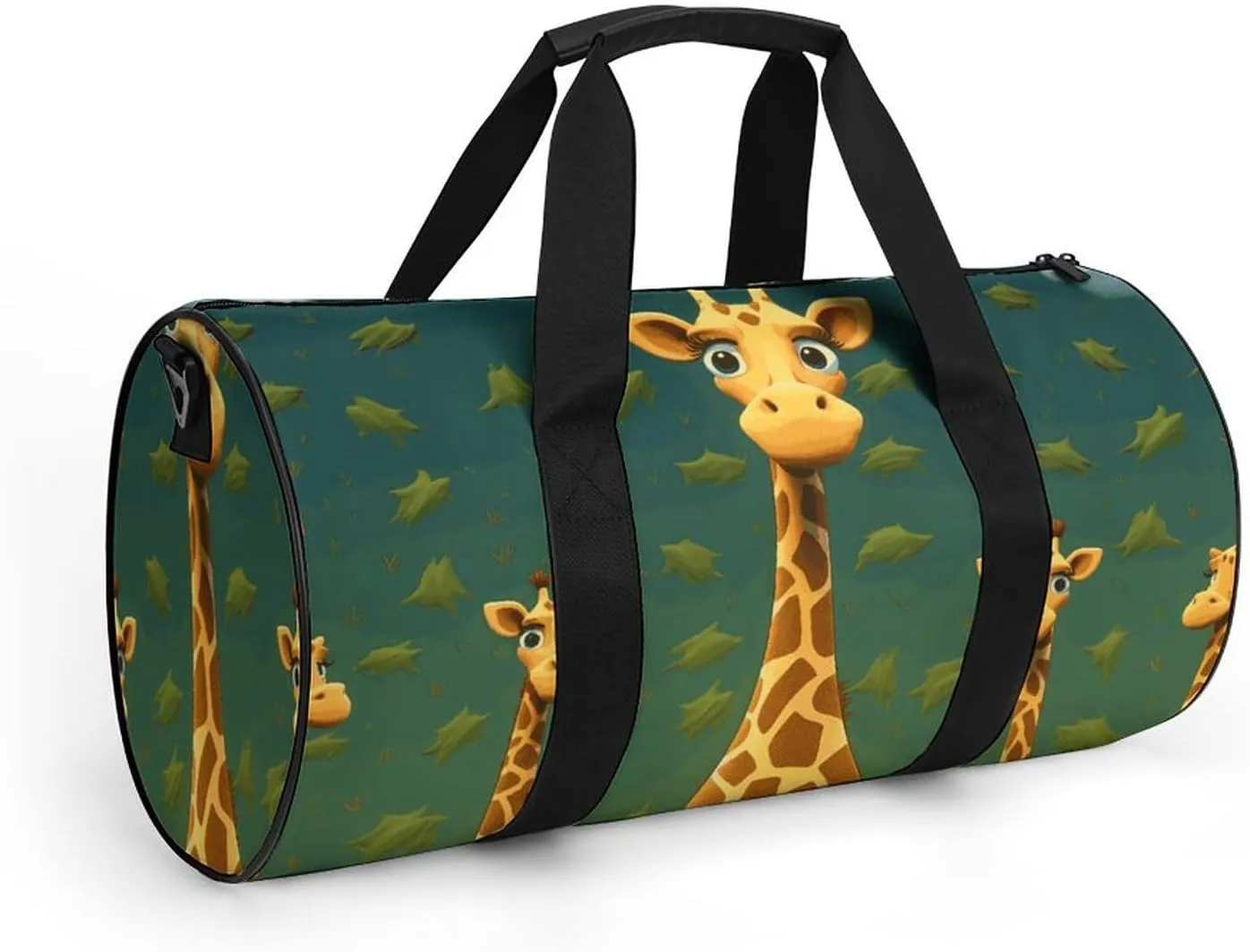 Duffel Bag for Men Women Gym Bag Cartoon Giraffe Travel Duffel Bag Waterproof Overnight Bag for Sports Workout