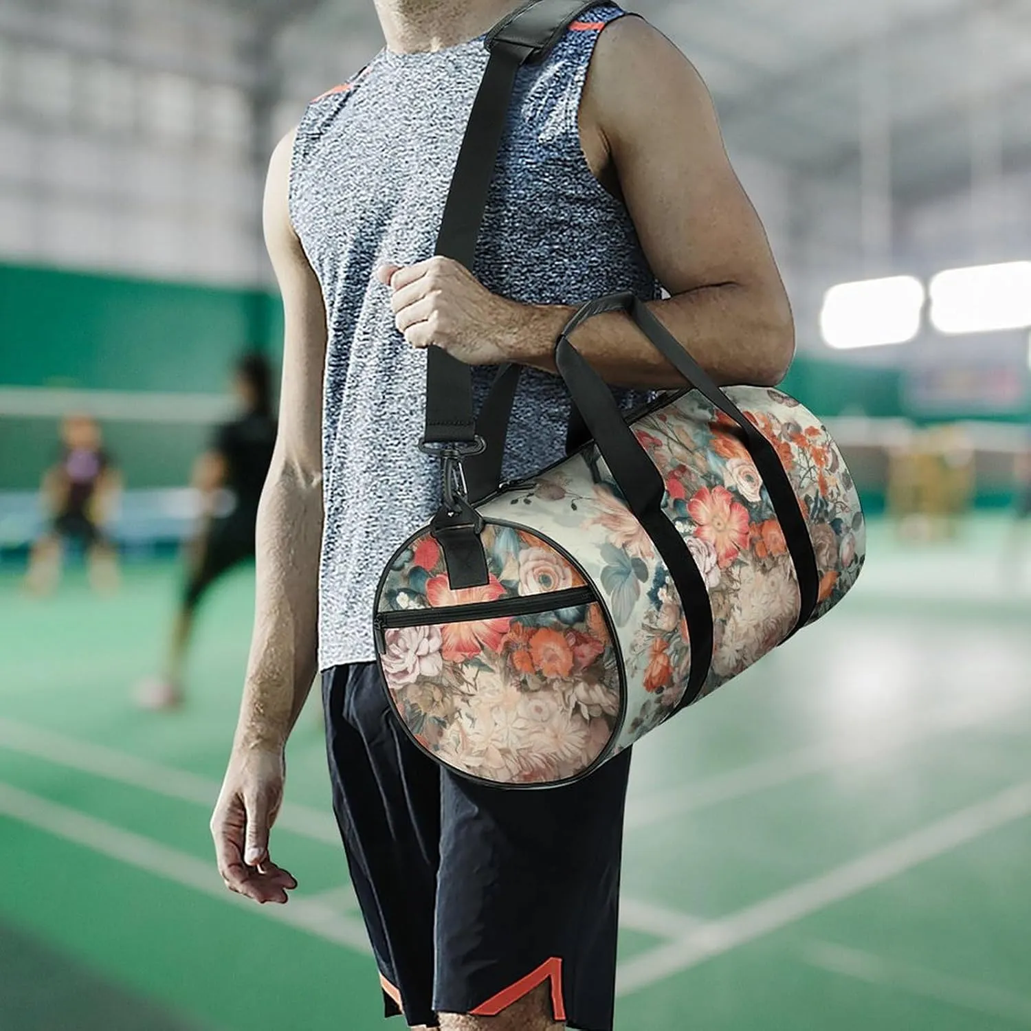 Duffel Bag for Men Women Gym Bag Decorative Arts Travel Duffel Bag Waterproof Overnight Bag for Sports Workout