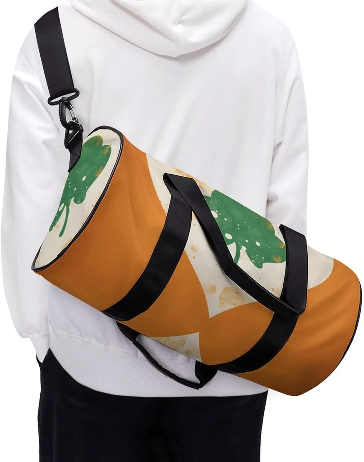 Duffel Bag for Men Women Gym Bag Heart Shape on Background Travel Duffel Bag Waterproof Overnight Bag for Sports Workout