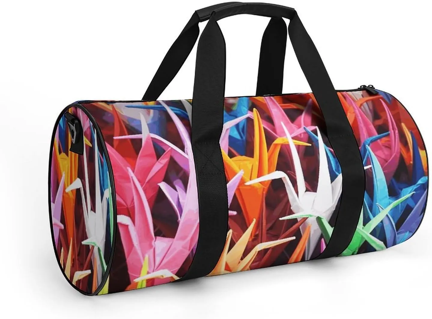 Duffel Bag for Men Women Gym Bag Origami Paper Cranes Travel Duffel Bag Waterproof Overnight Bag for Sports Workout