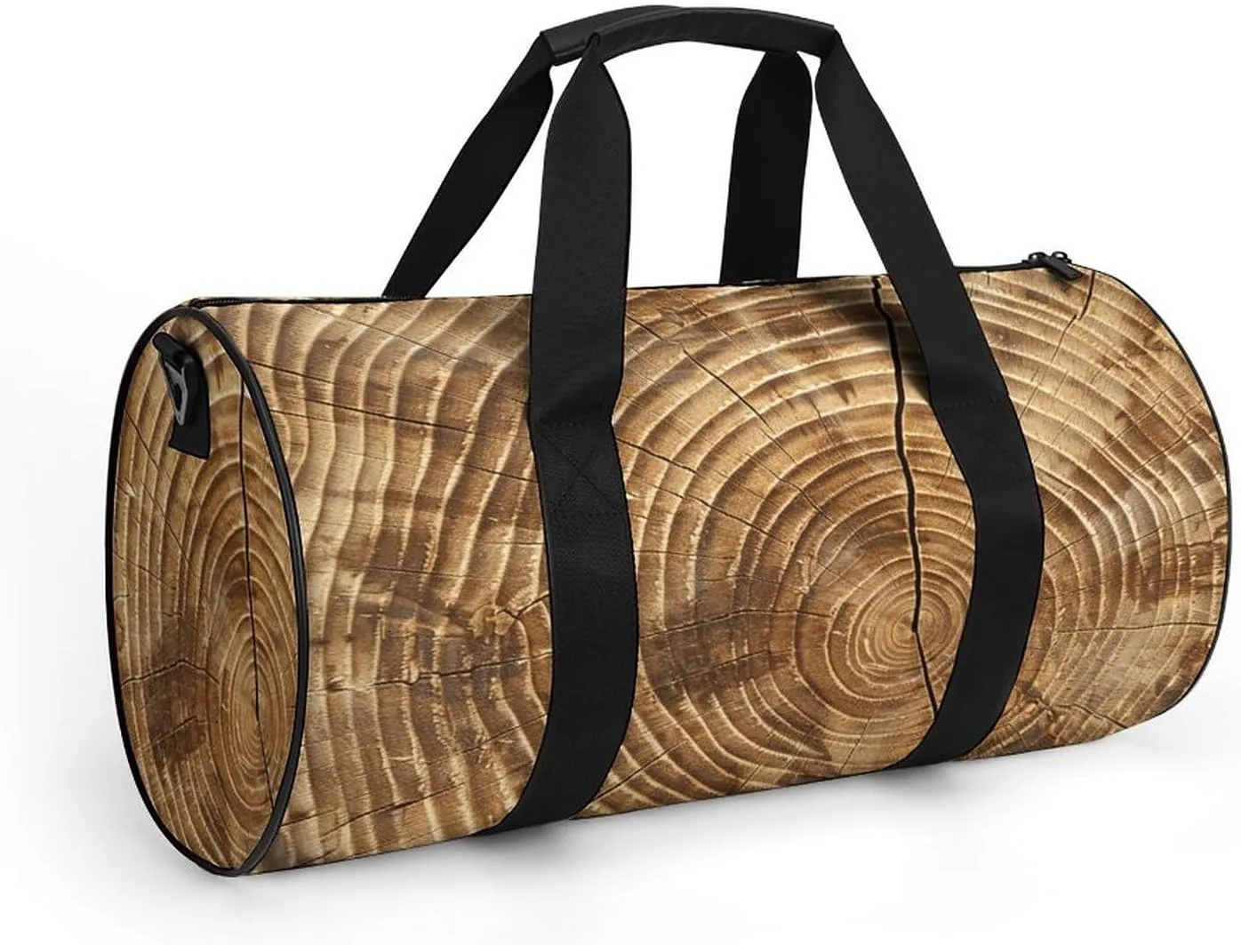 Duffel Bag for Men Women Gym Bag Wood Grain Texture Travel Duffel Bag Waterproof Overnight Bag for Sports Workout