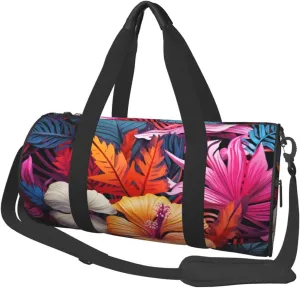 Duffel Bag for Men Women Small Gym Bag Color Tropic Travel Duffel Bag Waterproof Overnight Bag for Sports Workout