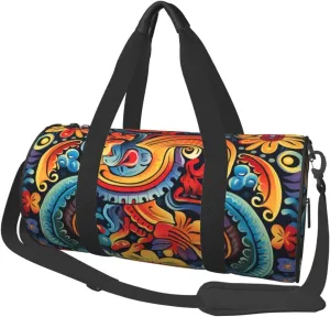 Duffel Bag for Men Women Small Gym Bag Mexican Travel Duffel Bag Waterproof Overnight Bag for Sports Workout